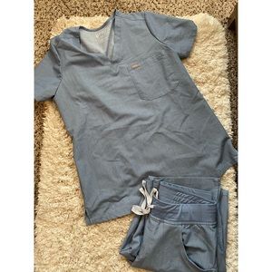 Figs heather indigo set